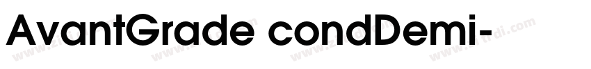 AvantGrade condDemi字体转换
